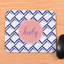 Navy Square Personalized Mousepad