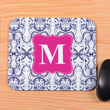 Navy Vintage Personalized Mousepad