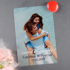 Portrait Personalized Photo Save The Date Magnet 4x6 Large