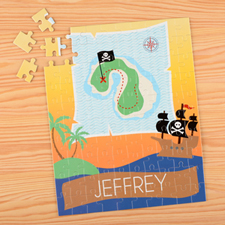 Pirate Personalized Name Kids Puzzle, 8x10