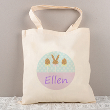 Easter Chocolate Personalized Tote for Kids