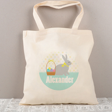 Easter Bunny Egg Personalized Tote for Kids