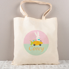 Easter Bunny Carrot Personalized Tote for Kids