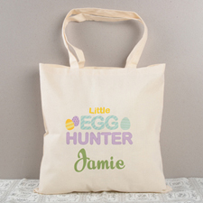 Little Egg Hunter Personalized Easter Tote