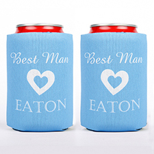 Personalized Wedding Can Cooler For Best Man