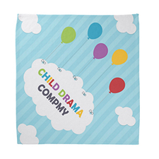 Custom Child Size Bandana with Design Artwork Full Color, 18x18 inch