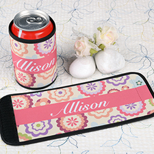 Spring Floral Personalized Can And Bottle Wrap