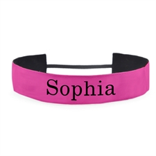 Hot Pink Personalized Message 1.5 Inch Headband