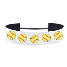 Softball Personalized Name 1.5 Inch Headband