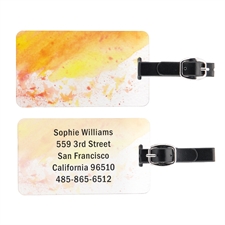 Watercolor Personalized Luggage Tag