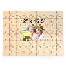 12 x 16.5 Personalized Printed Middle Wooden Guestbook Puzzle (49 pieces)