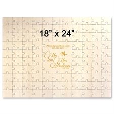 18 x 24 Engraved Guestbook Wooden Jigsaw Puzzle (99 pieces)
