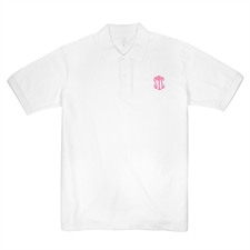 Custom White Adult XS Embroidered Polo Shirt