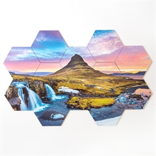 Design Your Own Hexagon Coaster Puzzle Tiles  Set of 12 Pieces