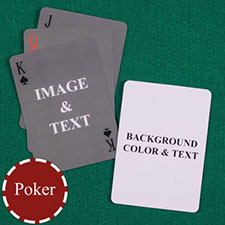 Simple Personalized Both Sides Playing Cards