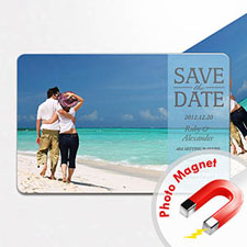 Personalized Fridge 4x6 Large Save The Date Magnets