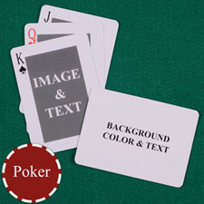Classic Personalized Both Sides Landscape Back Playing Cards