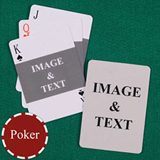 Landscape Photo Custom Font and Back Playing Cards