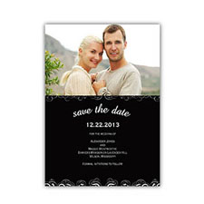 Save the Date Cards, Black Magical Day