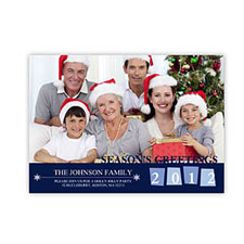 5x7 Photo Stationery Cards, Colorful Snow Holiday