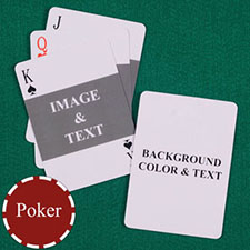 Landscape Photo Personalized Both Sides Playing Cards