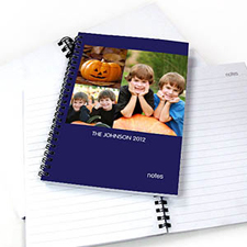 Blue Three Collage One Title NoteBook