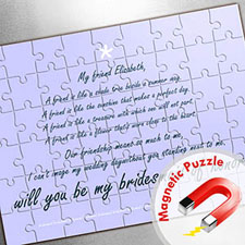 Large Magnetic Personalized Message Puzzle, Love