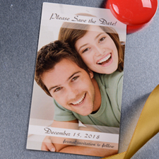 Create Photo Love Save The Date 2x3.5 Card Size Magnet