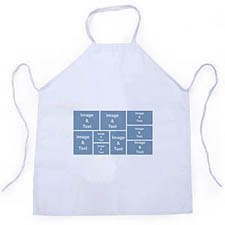 Nine Collage Apron with Textbox, Adult