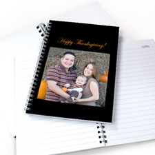 Square Photo Black One Title Notebook