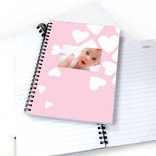 We Heart Baby Girl NoteBook