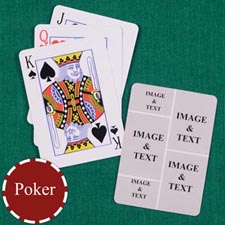 Five Collage Custom Back Playing Cards