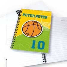 Personalized Athletic Notebook, Basketball