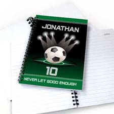 Personalized Sports Star Notebook, Soccer