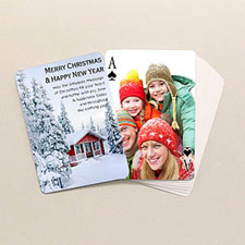 Custom 2-Sides Playing Cards, Christmas Favors