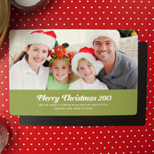 Create Merry Christmas  Green Fridge Magnets