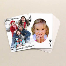 Personalized 2-Sides Ovate Playing Cards, Holiday