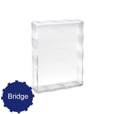 54 Bridge Size Playing Cards Clear Plastic Case