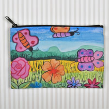 Kids Drawing Personalized Cosmetic Bag 6X9