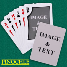 Modern Custom 2 Sides Pinochle Playing Cards
