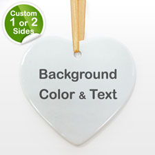 Your Text Personalized Heart (Custom 1-Side)