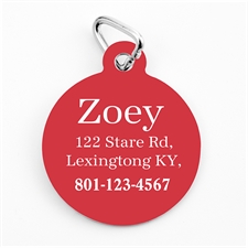 Christmas Red Personalized Message Ornament