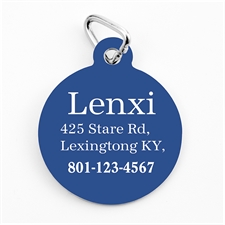 Royal Blue Personalized Message Ornament