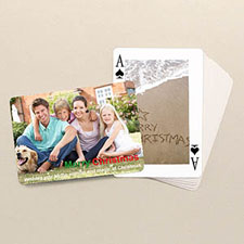 Custom 2-Sides Photo Playing Cards, Christmas Theme