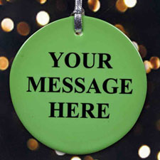 Christmas Green Personalized Text