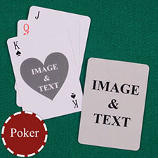 Heart Custom Front and Back Playing Cards