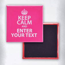 Hot Pink Keep Calm Personalized Text