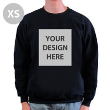 Design Your Personalized Photo Black Xs Sweatshirt