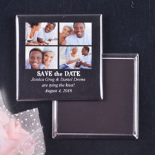 Signature Black 4 Collage Save the Date
