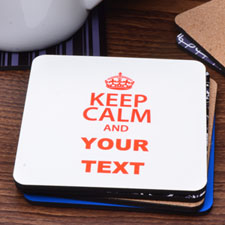 White Keep Clam Personalized Text